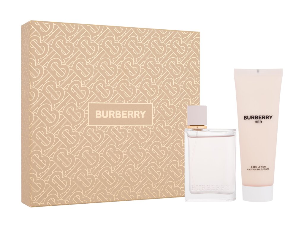 Burberry Her Eau De Parfum 50 ml Edp 50 ml + Body Lotion 75 ml Damaged box Set