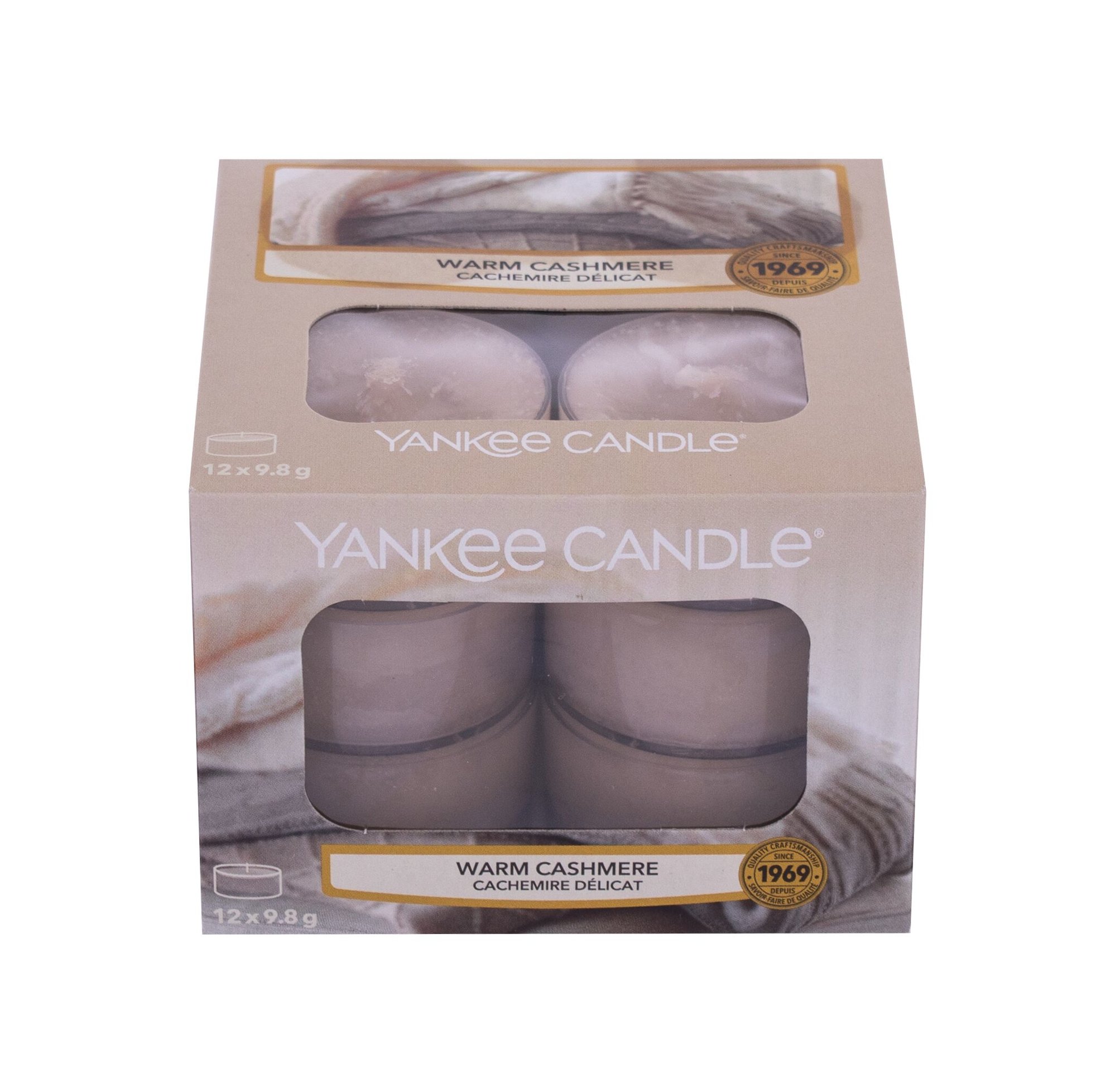 Yankee Candle Warm Cashmere 117,6g Kvepalai Unisex Scented Candle (Pažeista pakuotė)