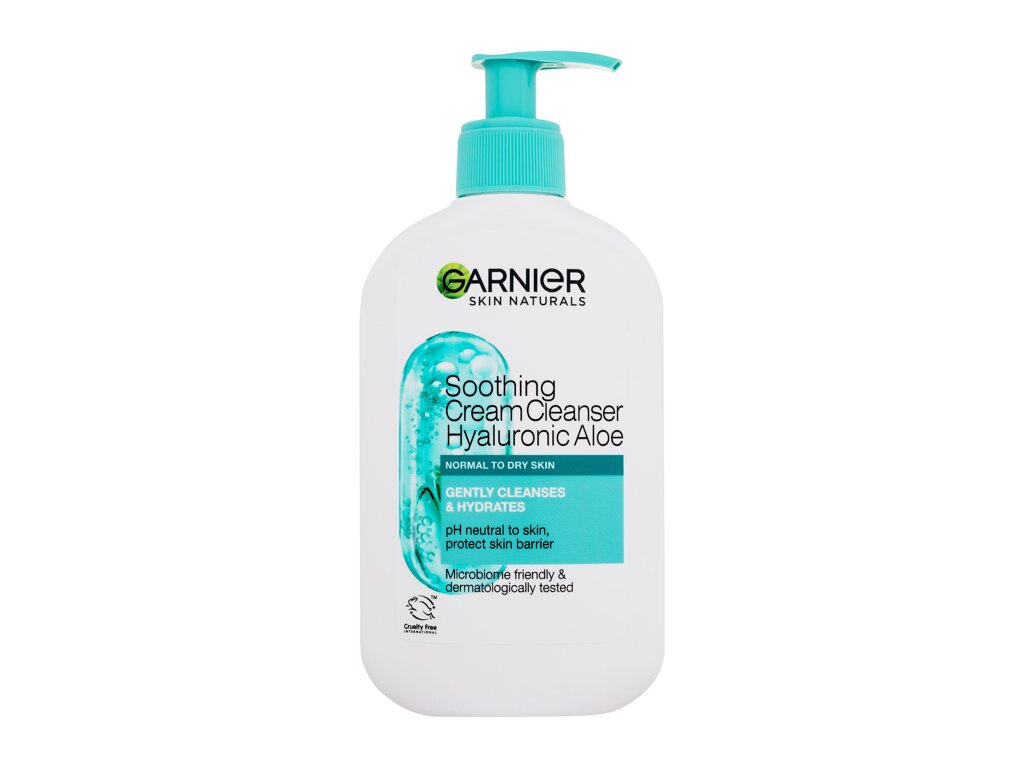 Garnier Skin Naturals Hyaluronic Aloe Soothing Cream Cleanser veido kremas
