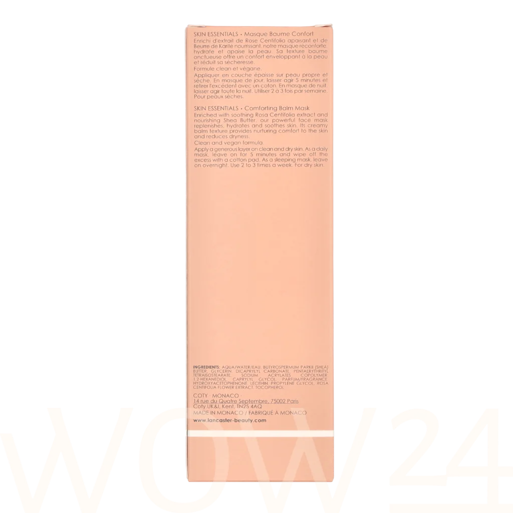 Lancaster Lancaster Skin Essentials Comforting Balm Mask 75 ml natūrali veido odos priežiūros priemonė