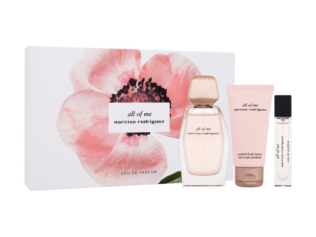 Narciso Rodriguez All Of Me Eau De Parfum 90 ml Edp 90 ml + Edp 10 ml + Body Lotion 50 ml Damaged box Set