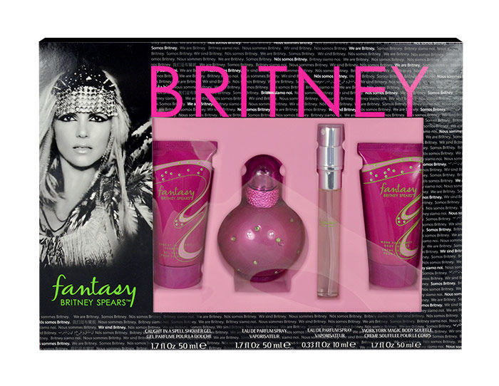 Britney Spears Fantasy 50ml Edp 50ml + 50ml shower  gel + 50ml body lotion + 10ml Edp Kvepalai Moterims EDP Rinkinys (Pažeista pakuotė)