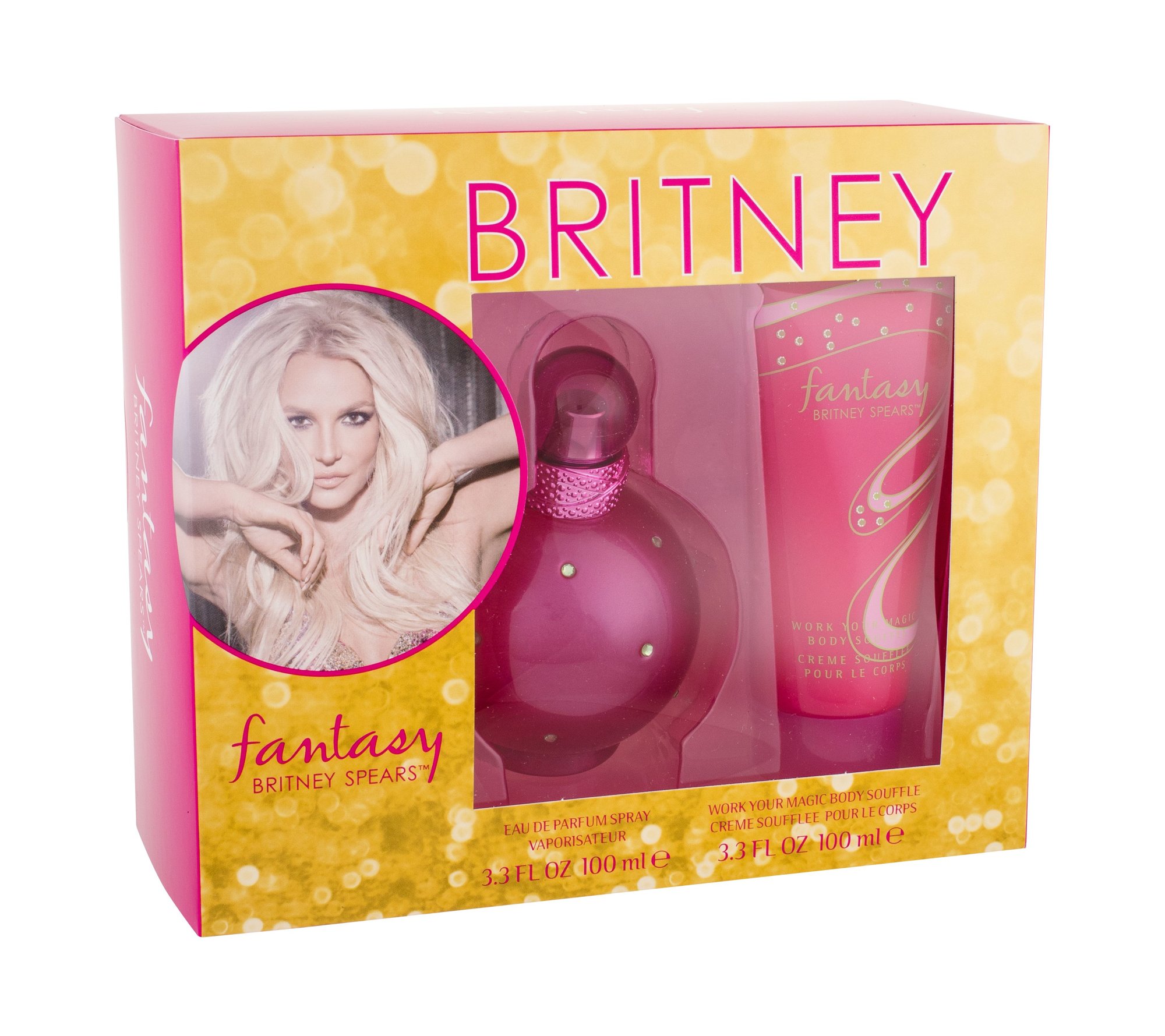 Britney Spears Fantasy 100ml Edp 100 ml + Body Lotion 100 ml Kvepalai Moterims EDP Rinkinys (Pažeista pakuotė)