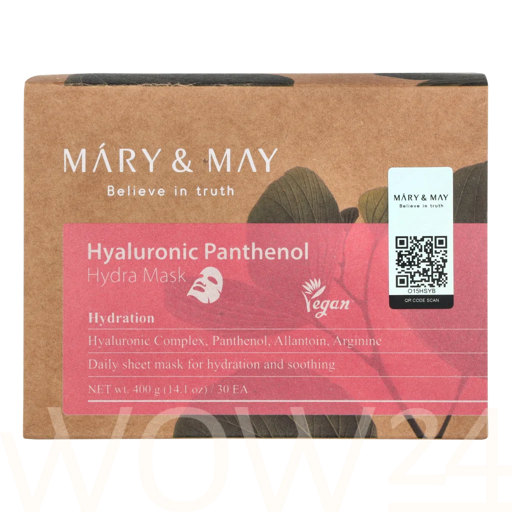 MARY & MAY Mary & May Hyaluronic Panthenol Hydra Mask Drėkinamasis veido kremas Moterims