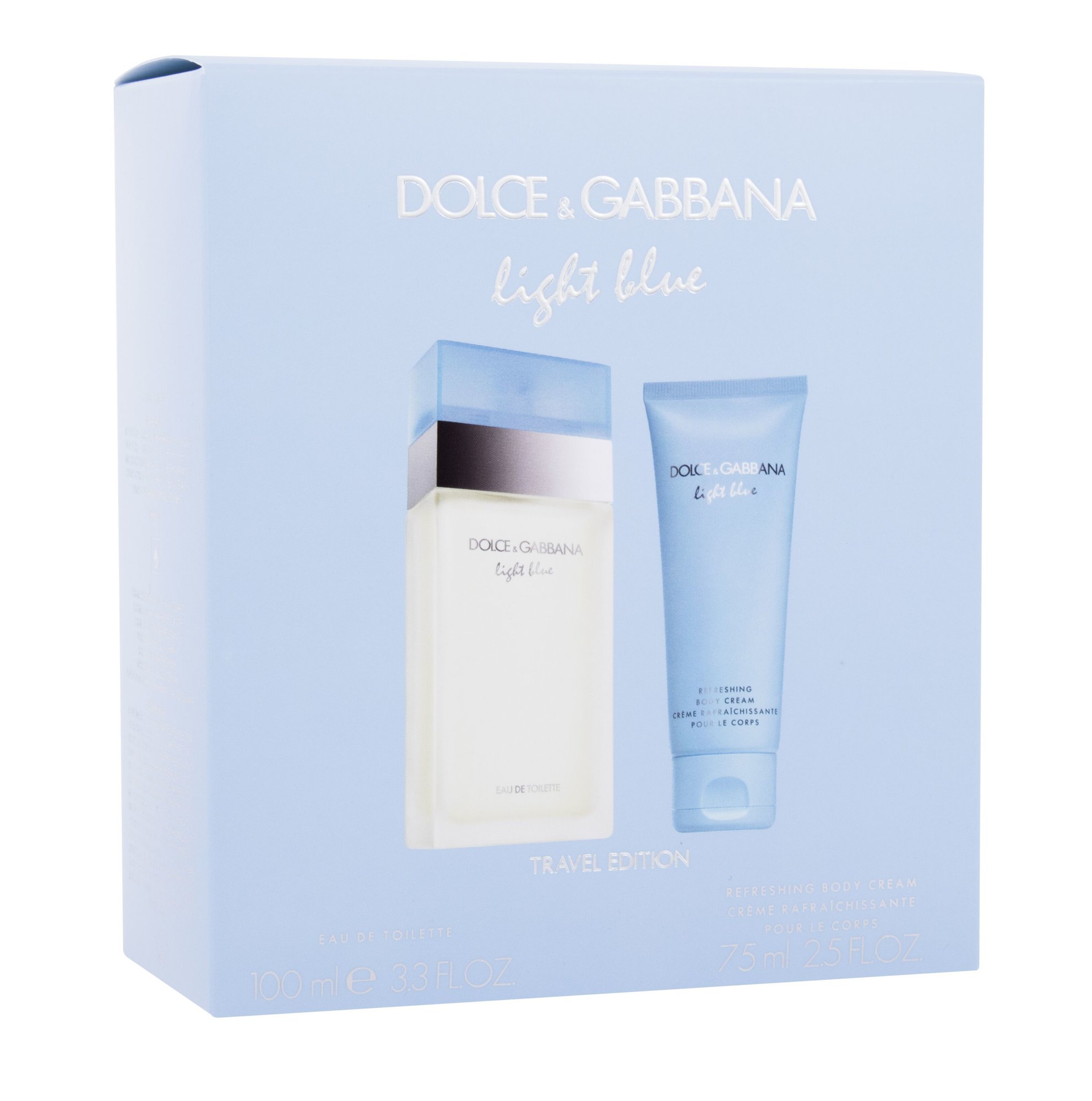 Dolce&Gabbana Light Blue 100ml Edt 100 ml + Body Cream 75 ml Kvepalai Moterims EDT Rinkinys
