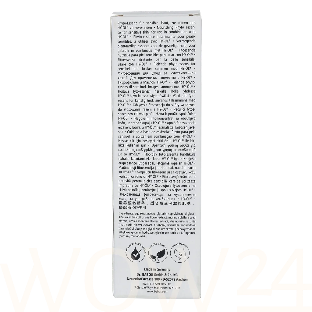 Babor Babor Cleansing Phyto Hy-Oil Booster Calming 100 ml natūrali veido odos priežiūros priemonė