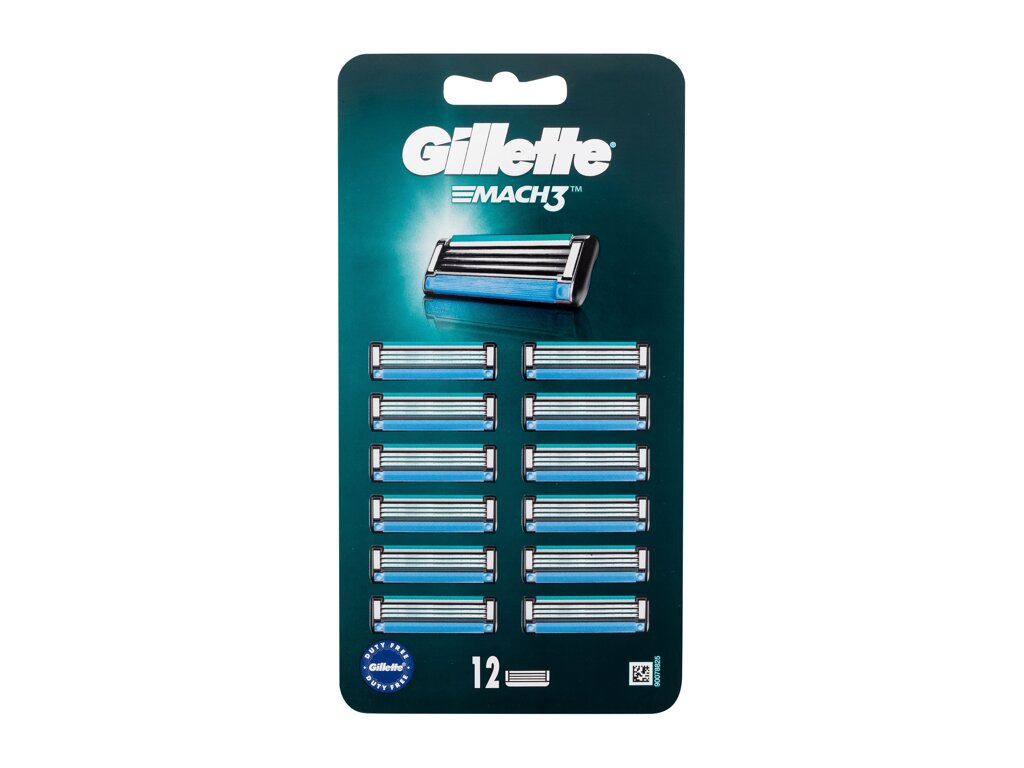 Gillette Mach3 12vnt skustuvo galvutė (Pažeista pakuotė)