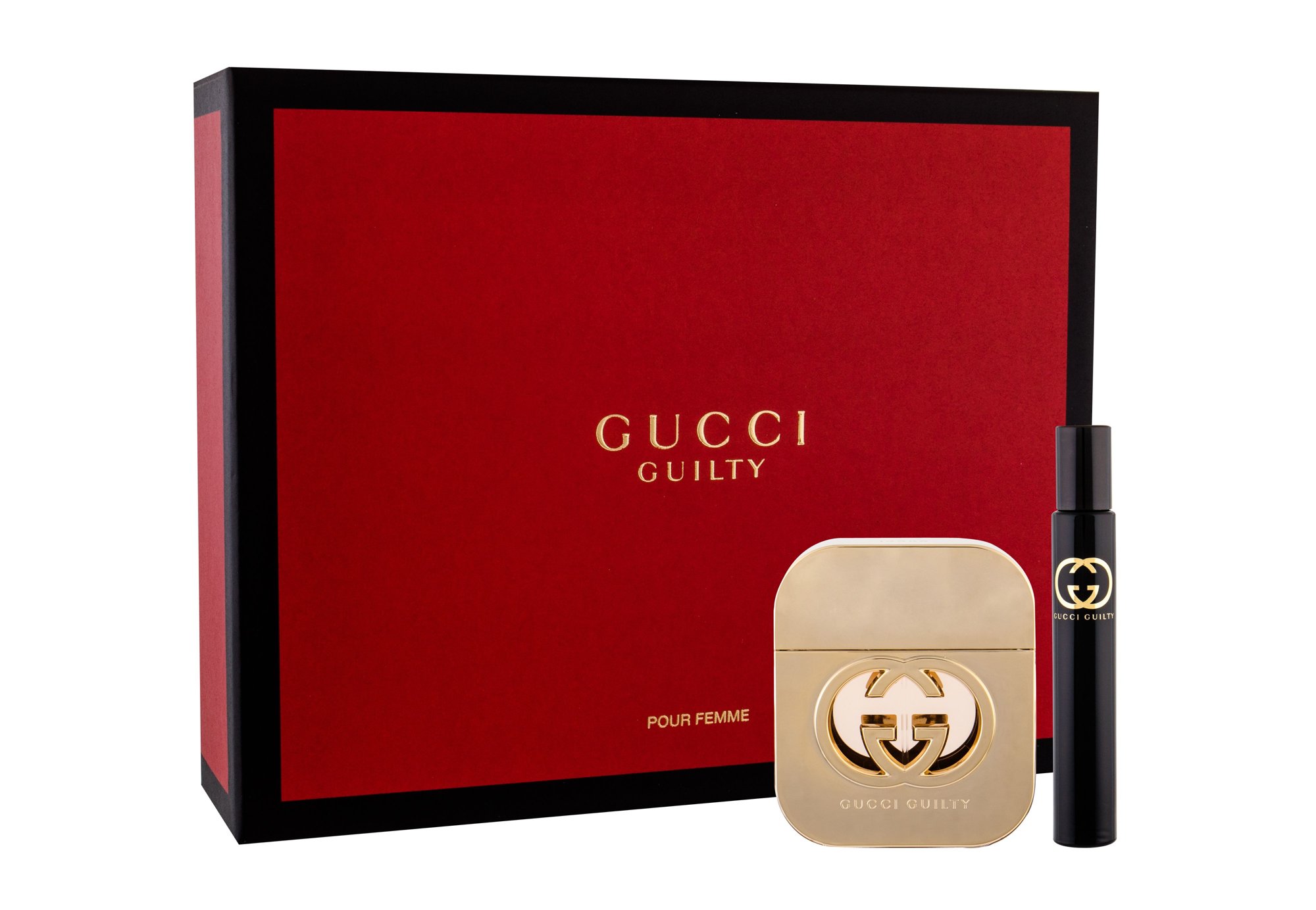 Gucci Gucci Guilty 50ml Edt 50 ml + Edt 7,4 ml Kvepalai Moterims EDT Rinkinys