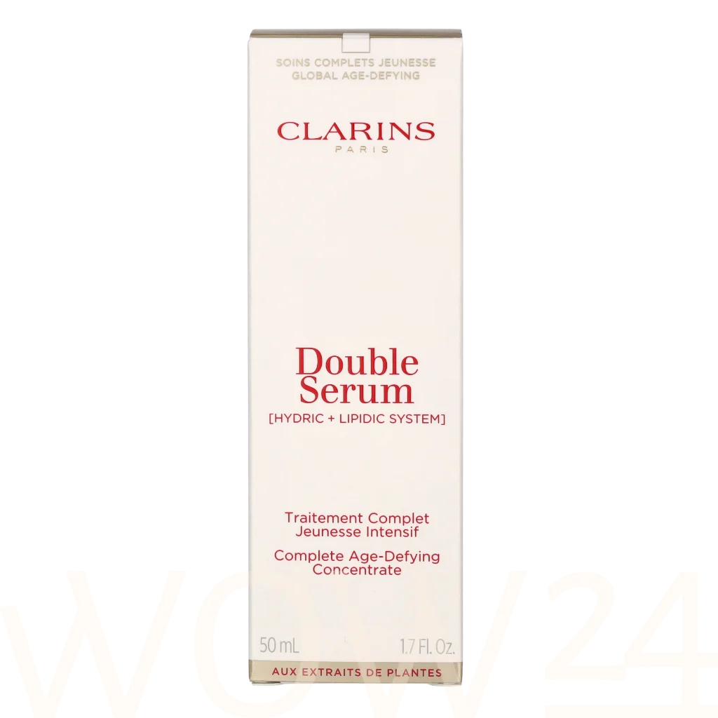 Clarins Double Serum Complete Age-Defying Concentrate Odos serumas Veido serumas nuo rauk&scaron;lių Moterims