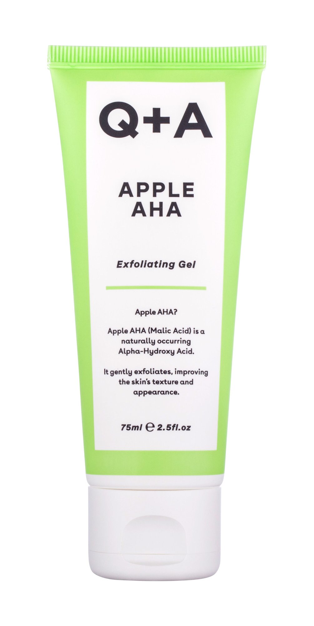 Q+A Apple AHA Exfoliating Gel 75ml pilingas (Pažeista pakuotė)