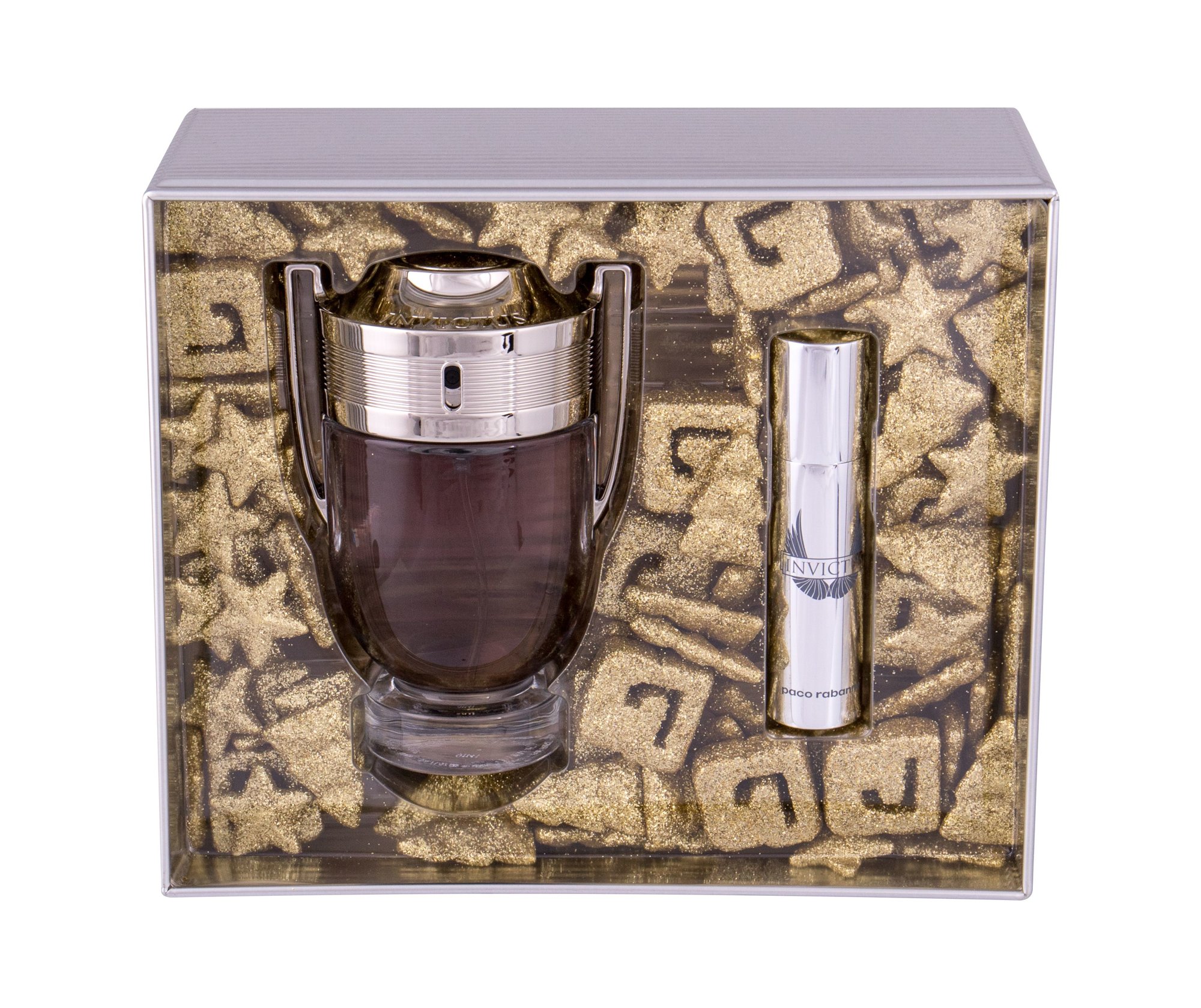Rabanne Invictus Eau De Toilette 100 ml Edt 100 ml + Edt 10 ml Damaged box Set
