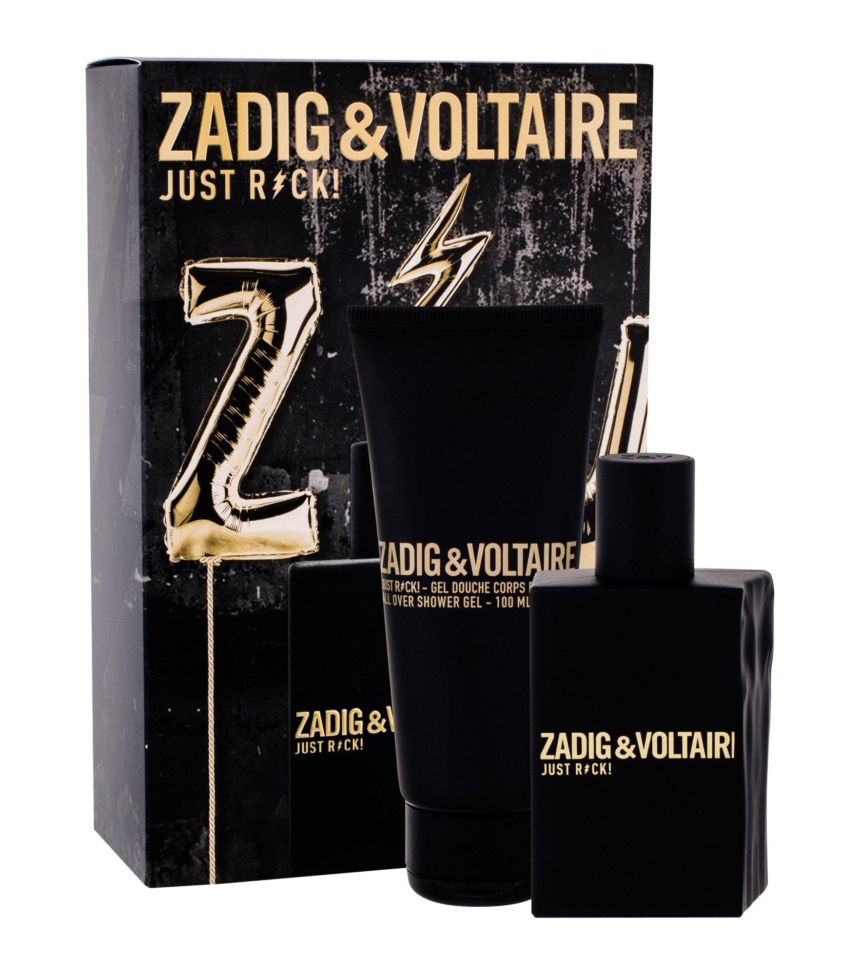 Zadig & Voltaire Just Rock! 50ml NIŠINIAI Edt 50 ml + Shower Gel 100 ml Kvepalai Vyrams EDT Rinkinys