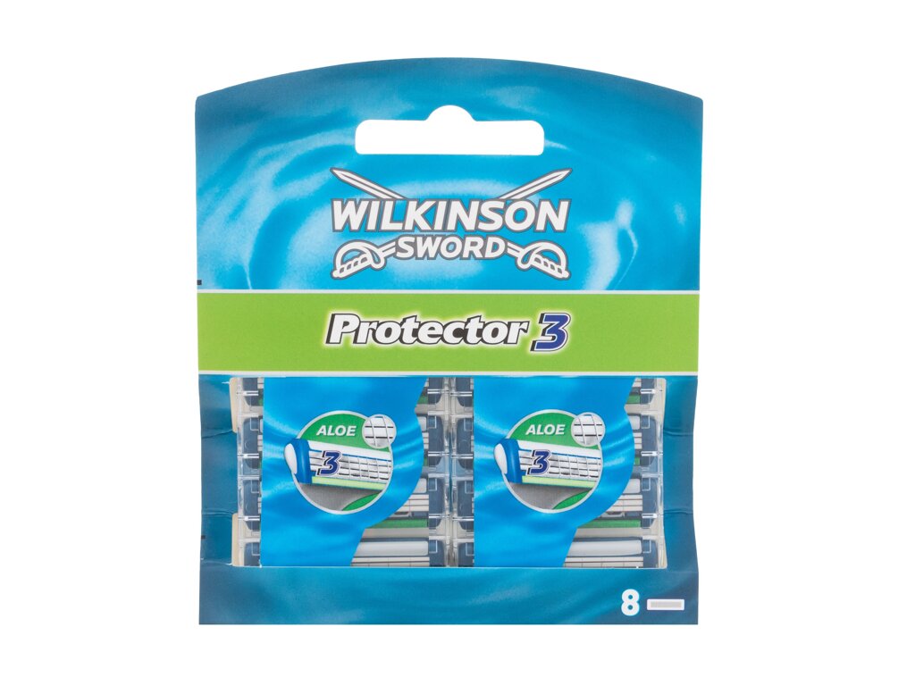 Wilkinson Sword Protector 3 8vnt skustuvo galvutė (Pažeista pakuotė)