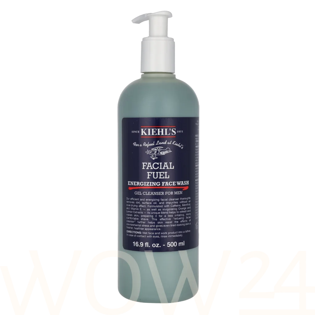 Kiehl's Facial Fuel Energizing Face Wash Gelinis prausiklis 500 ml