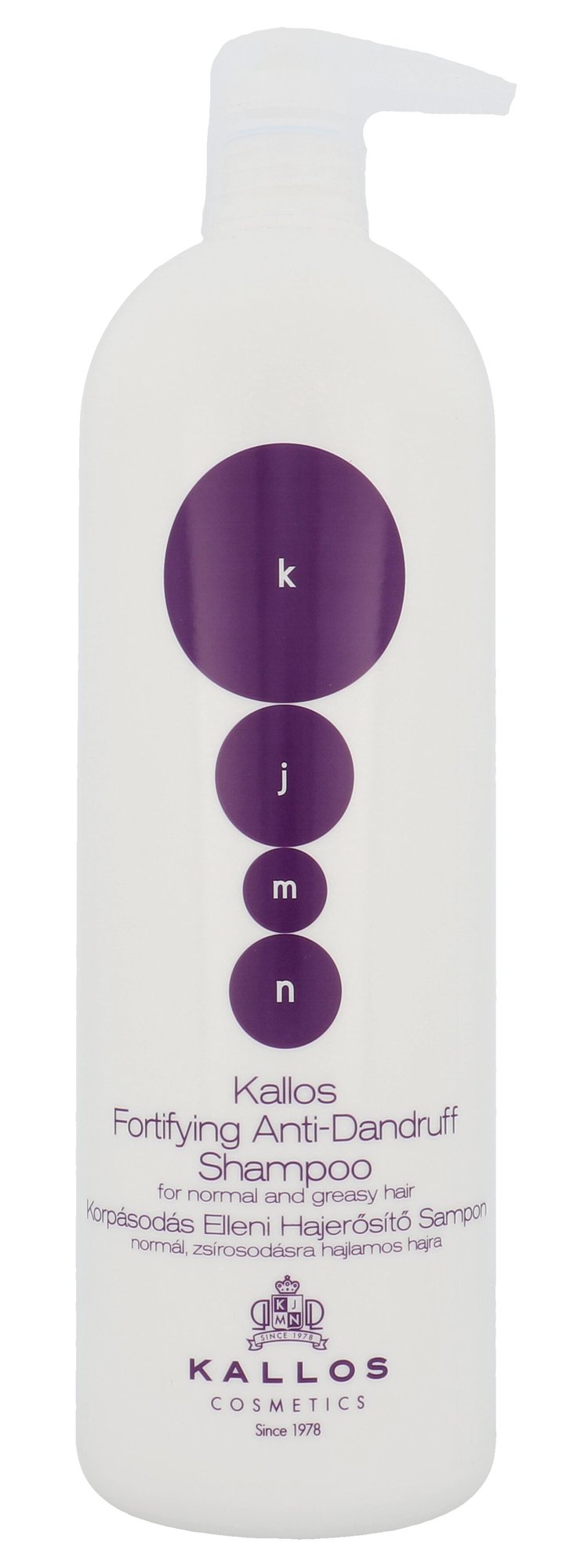 Kallos Cosmetics KJMN Fortifying Anti-Dandruff 1000ml šampūnas (Pažeista pakuotė)