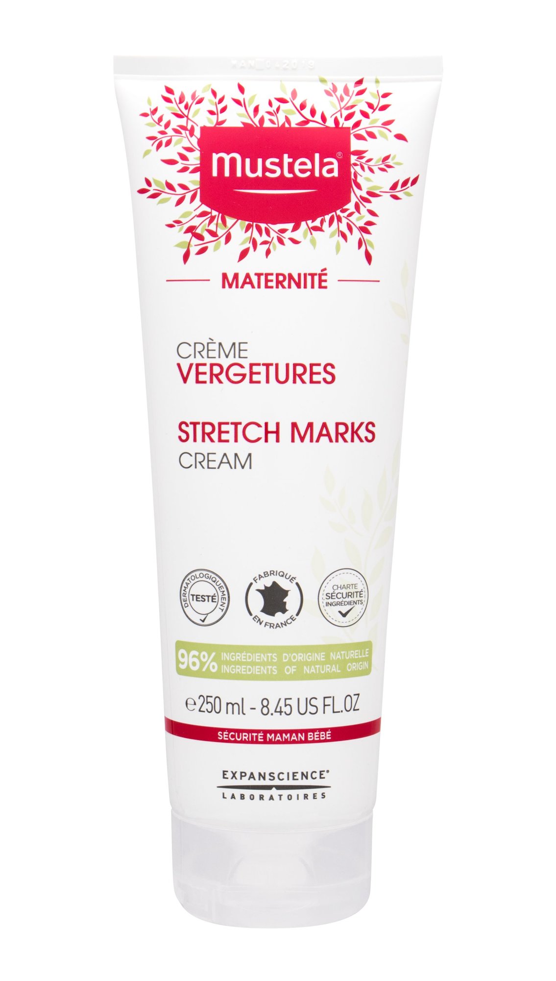 Mustela Maternité Stretch Marks Cream 250ml priemonė celiulitui ir strijoms (Pažeista pakuotė)