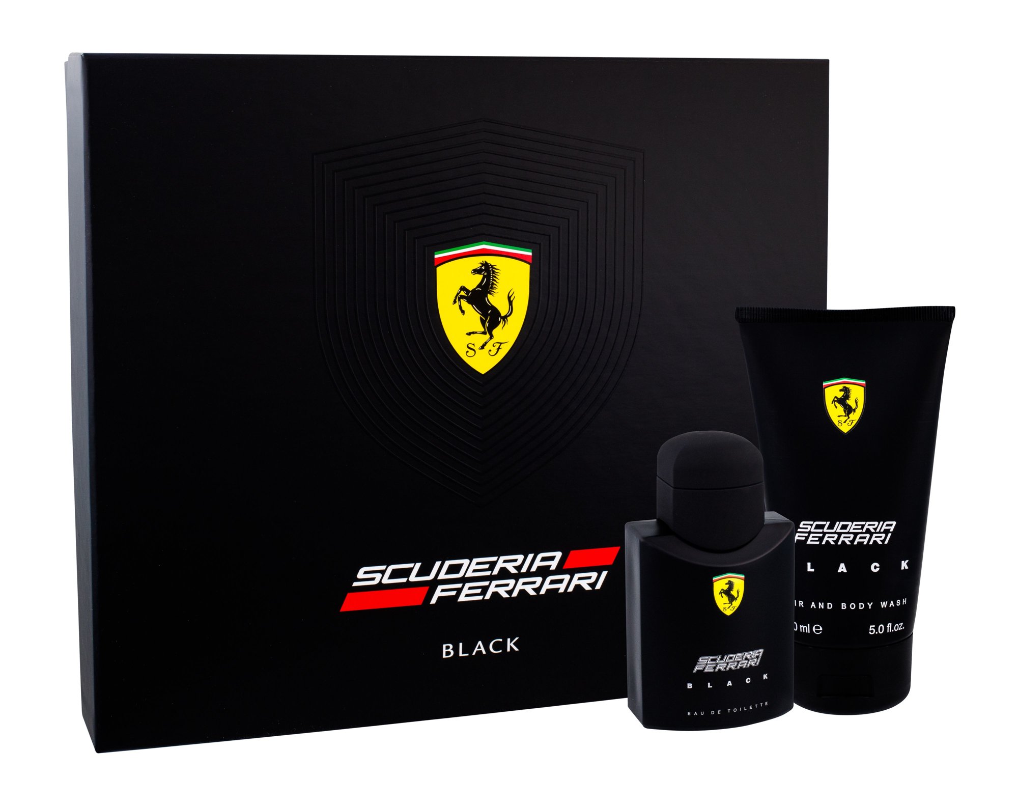 Ferrari Scuderia Ferrari Black 75ml Edt 75ml + 150ml Shower Gel Kvepalai Vyrams EDT Rinkinys