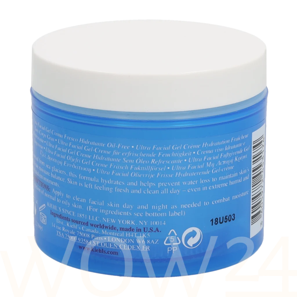 Kiehl's Kiehl's Ultra Facial Oil-Free Gel-Cream 125 ml Moterims Veido gelis