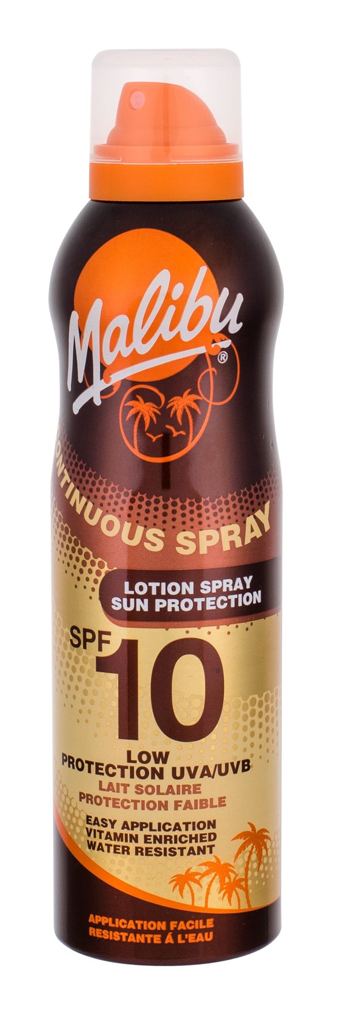 Malibu Continuous Spray 175ml įdegio losjonas (Pažeista pakuotė)