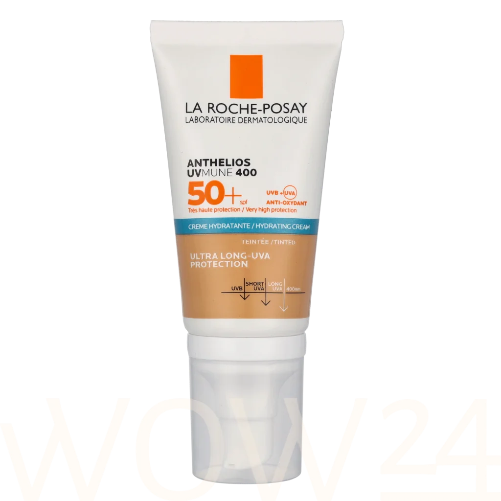 La Roche-Posay LRP Anthelios UVmune 400 Moisturizing Cream SPF50+ 50 ml natūrali veido odos priežiūros priemonė