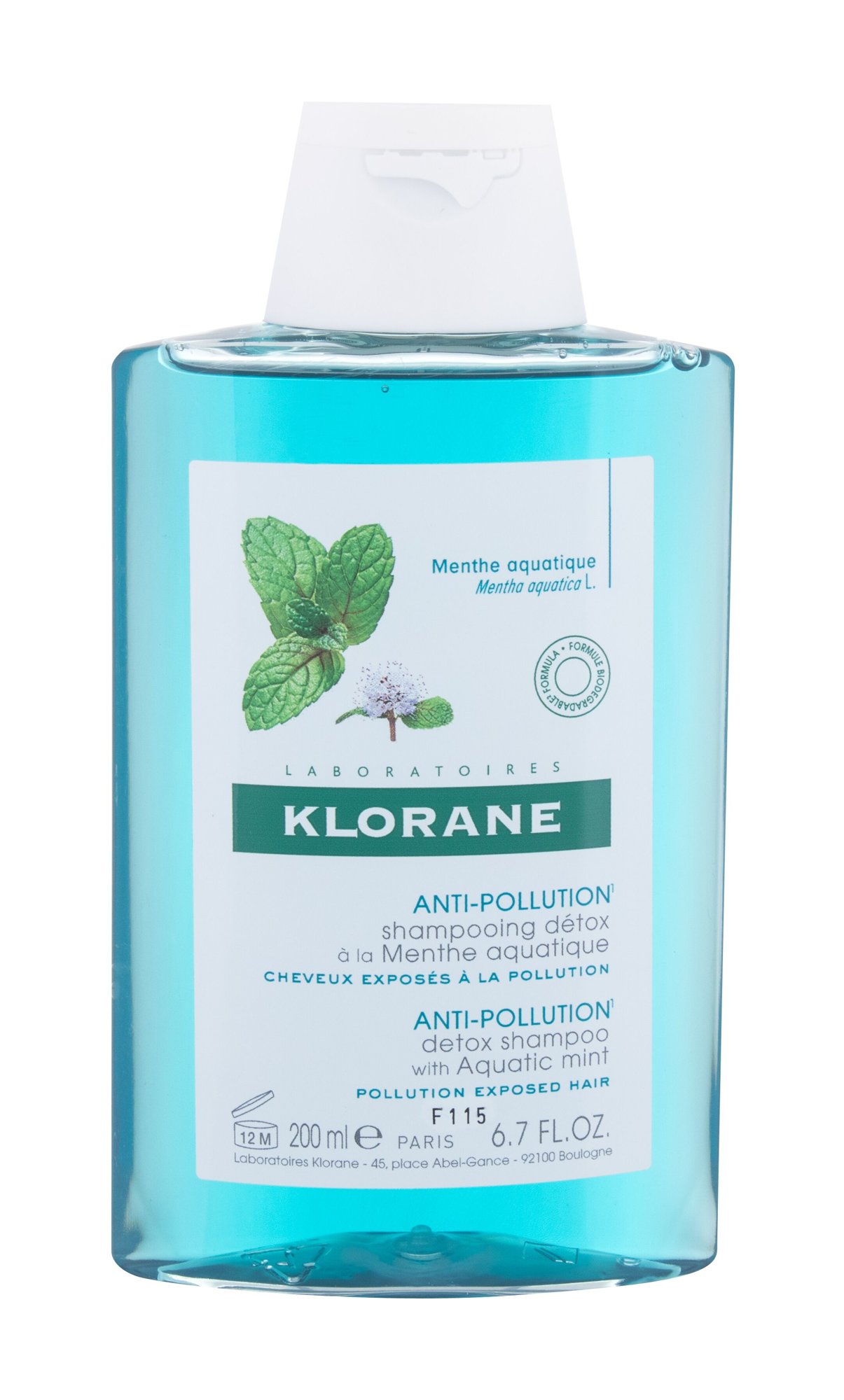 Klorane Aquatic Mint Anti-Pollution šampūnas