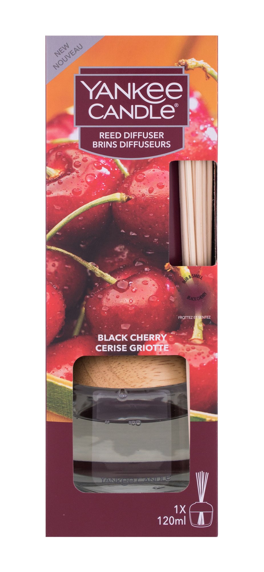 Yankee Candle Black Cherry 120ml Kvepalai Unisex Namų kvapo difuzorius