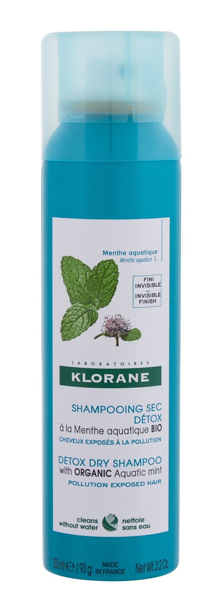Klorane Aquatic Mint Detox sausas &scaron;ampūnas