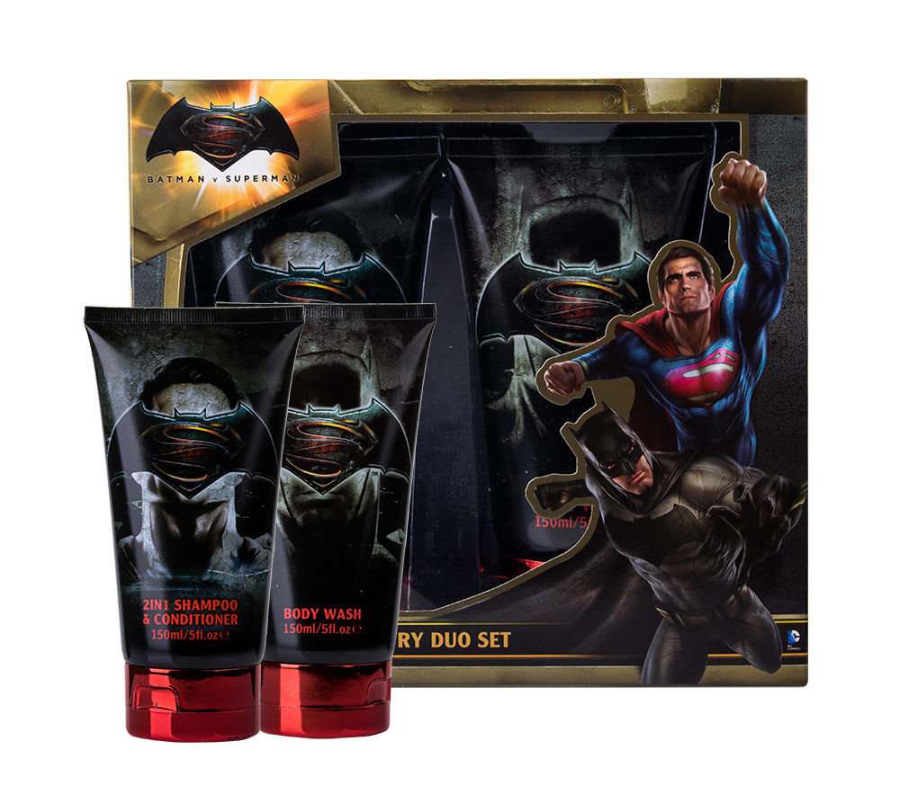 DC Comics Batman v Superman 150ml Shower gel 150 ml + Shampoo & Conditioner 2v1 150 ml dušo želė Rinkinys