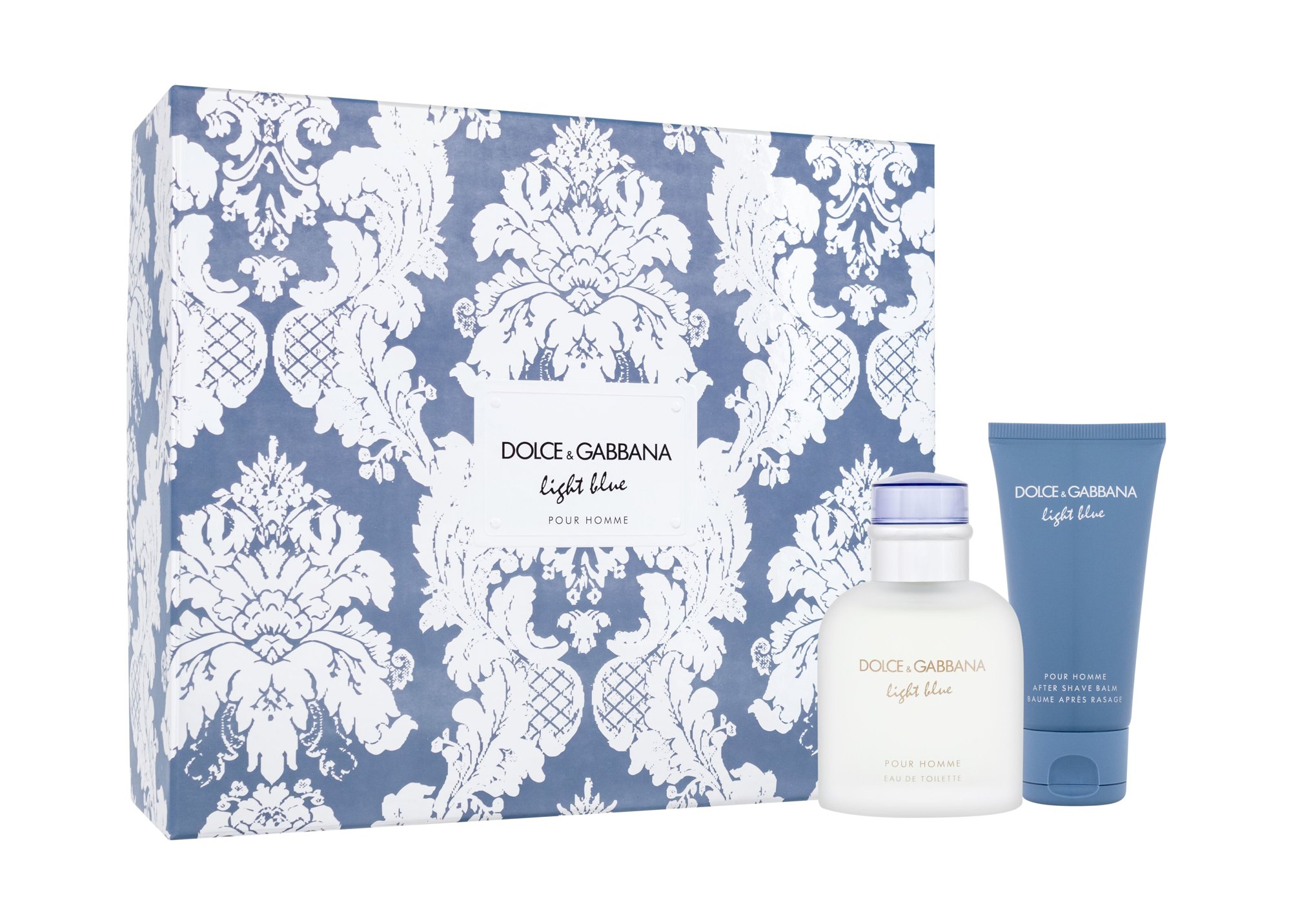 Dolce&Gabbana Light Blue Pour Homme 75ml Edt 75 ml + Aftershave Balm 50 ml Kvepalai Vyrams EDT Rinkinys