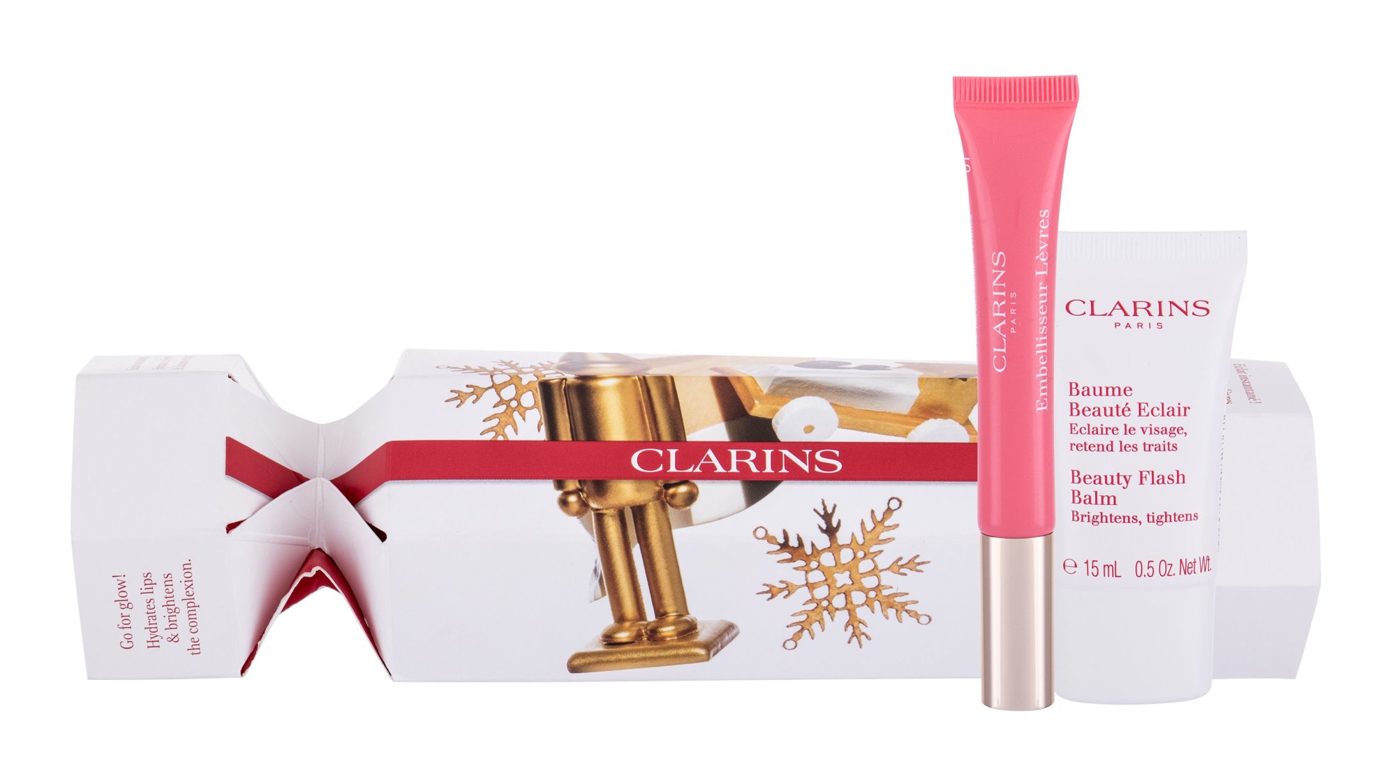 Clarins Beauty Flash Balm Dieninis kremas 15 ml Set