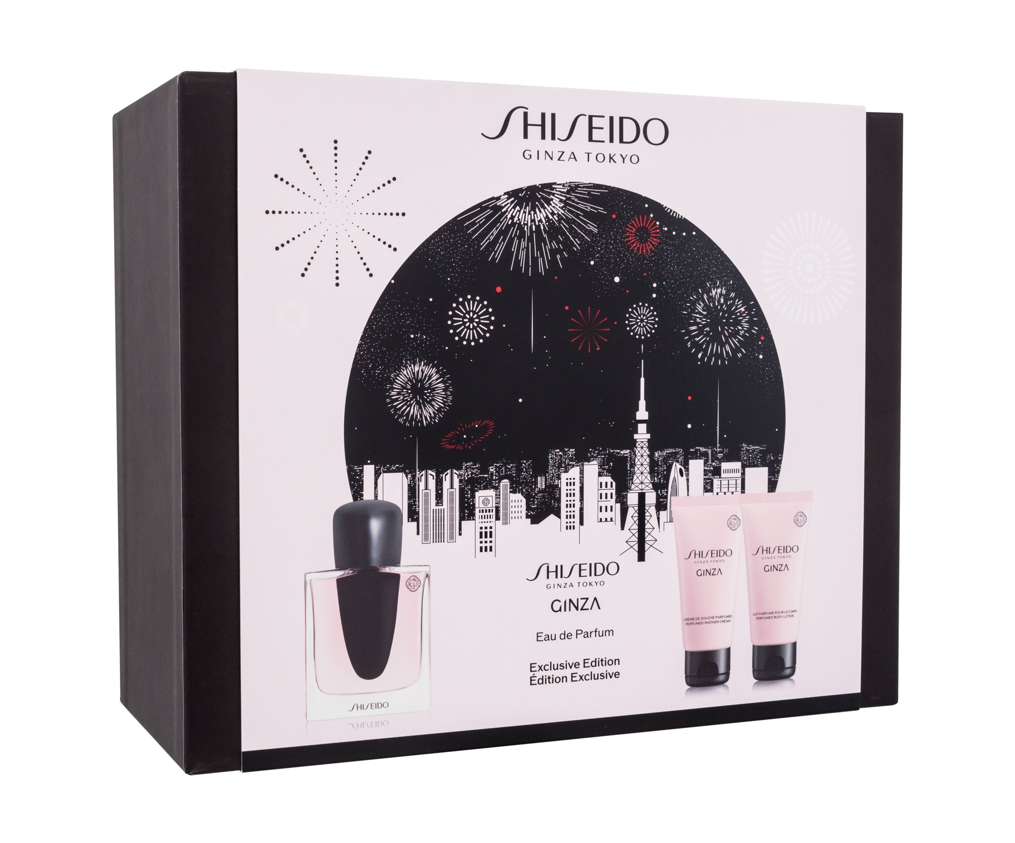 Shiseido Ginza 50ml Edp 50 ml + Body Lotion 50 ml + Shower Cream 50 ml Kvepalai Moterims EDP Rinkinys (Pažeista pakuotė)
