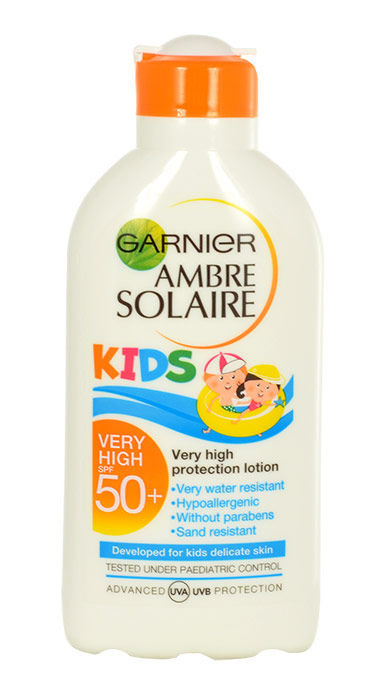 Garnier Ambre Solaire Kids Protection Lotion SPF50+ įdegio losjonas