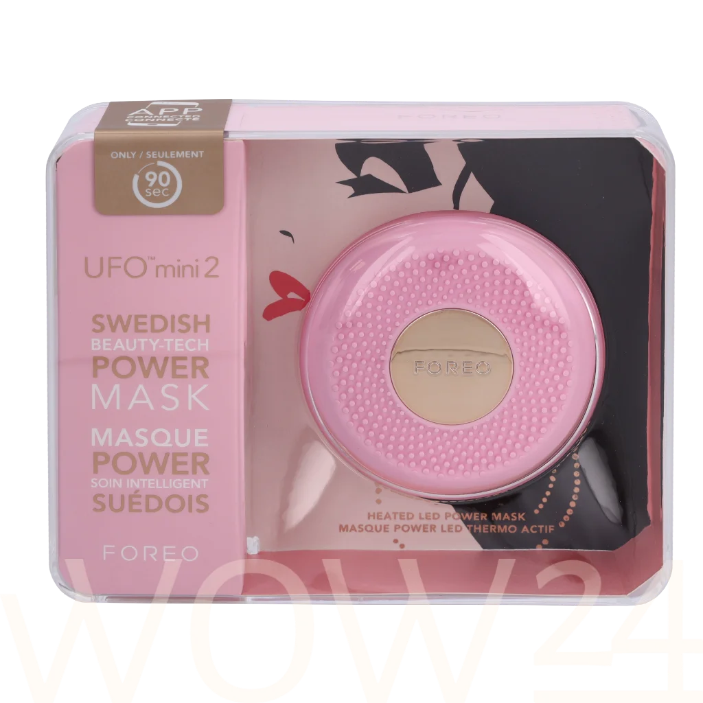 Foreo Foreo Ufo 2 Mini Power Mask & Light Therapy - Pearl Pink 1 piece veido valymo prietaisas