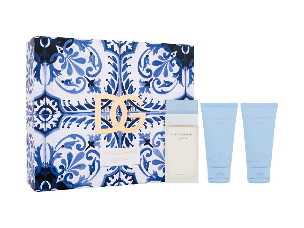 Dolce&Gabbana Light Blue 50ml Edt 50 ml + Body Cream 50 ml + Shower Gel 50 ml Kvepalai Moterims EDT Rinkinys