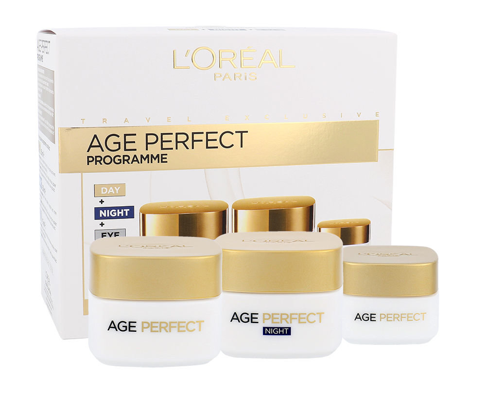 L´Oréal Paris Age Perfect 50ml Daily skin care 50 ml + Night skin care 50 ml + eye cream 15 ml dieninis kremas Rinkinys
