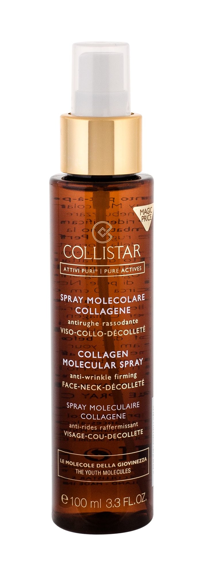 Collistar Pure Actives Collagen Molecular Spray veido losjonas