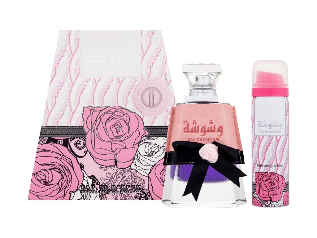 Lattafa perfumes Washwashah Eau De Parfum 100 ml Edp 100 ml + Deodorant 50 ml Damaged box Set