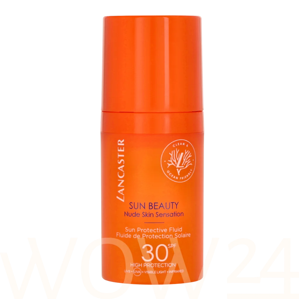 Lancaster Lancaster Sun Beauty Protective FLuid SPF30 30 ml natūrali veido odos priežiūros priemonė