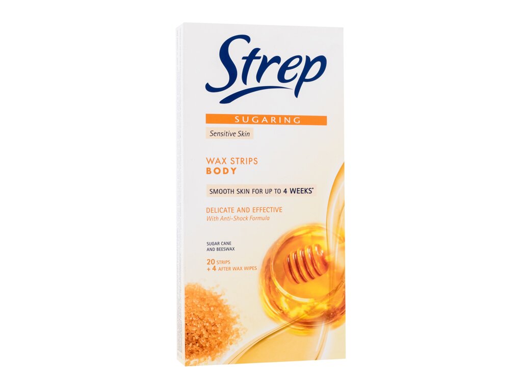 Strep Sugaring Wax Strips Body Delicate And Effective priemonės depiliacijai