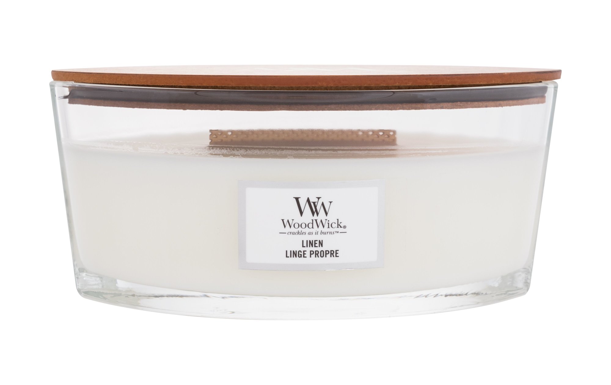WoodWick Linen 453,6g Kvepalai Unisex Scented Candle