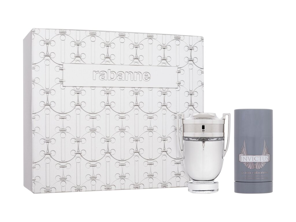 Rabanne Invictus Eau De Toilette 50 ml Edt 50 ml + Deostick 75 ml Set