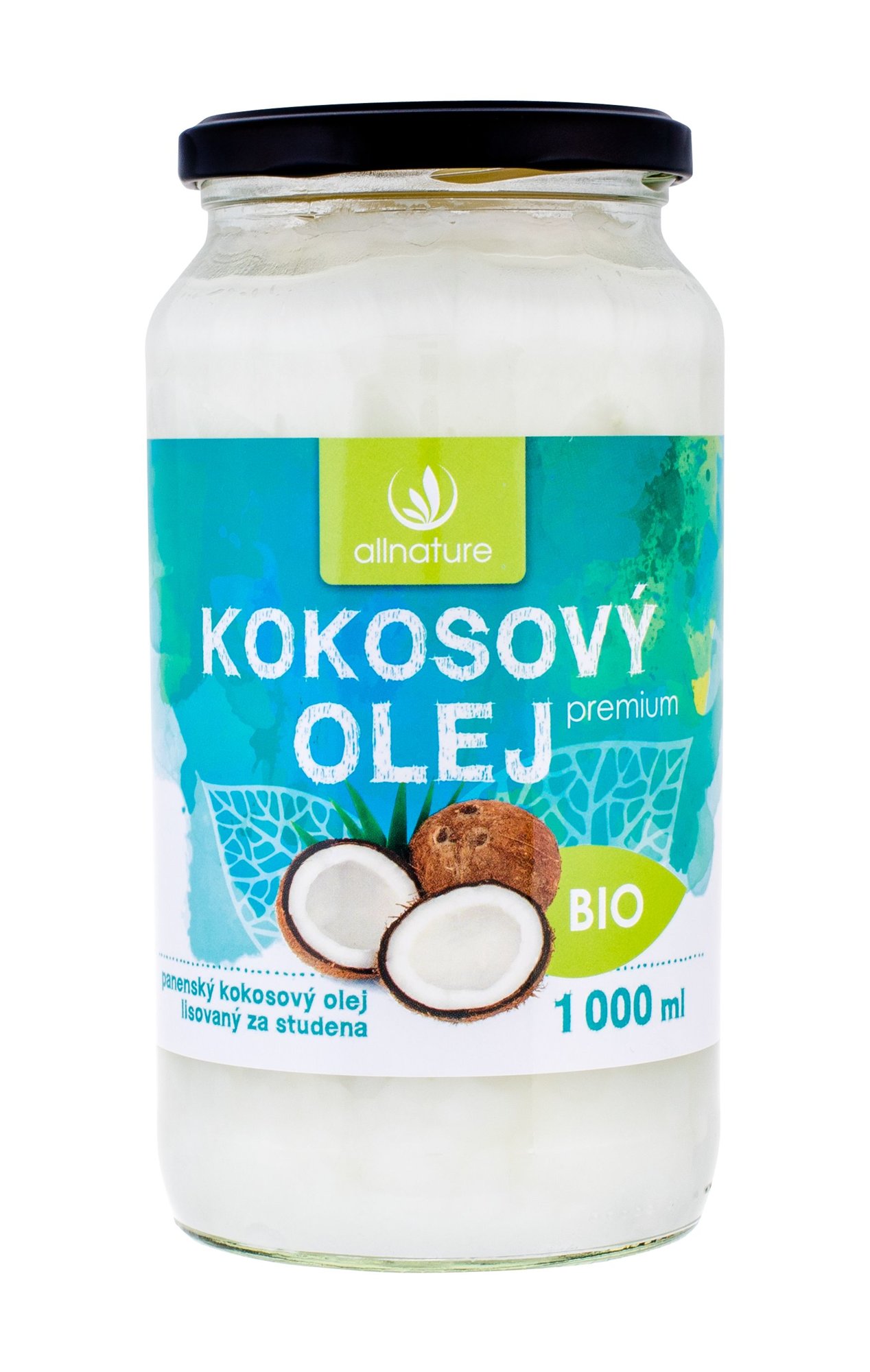 Allnature Premium Bio Coconut Oil 1000ml sveikatos apsaugai