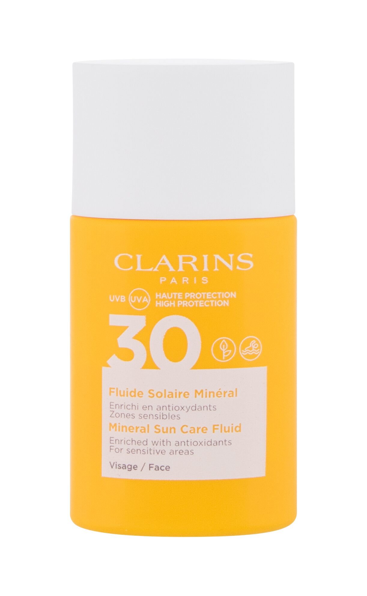 Clarins Sun Care Mineral 30ml veido apsauga (Pažeista pakuotė)