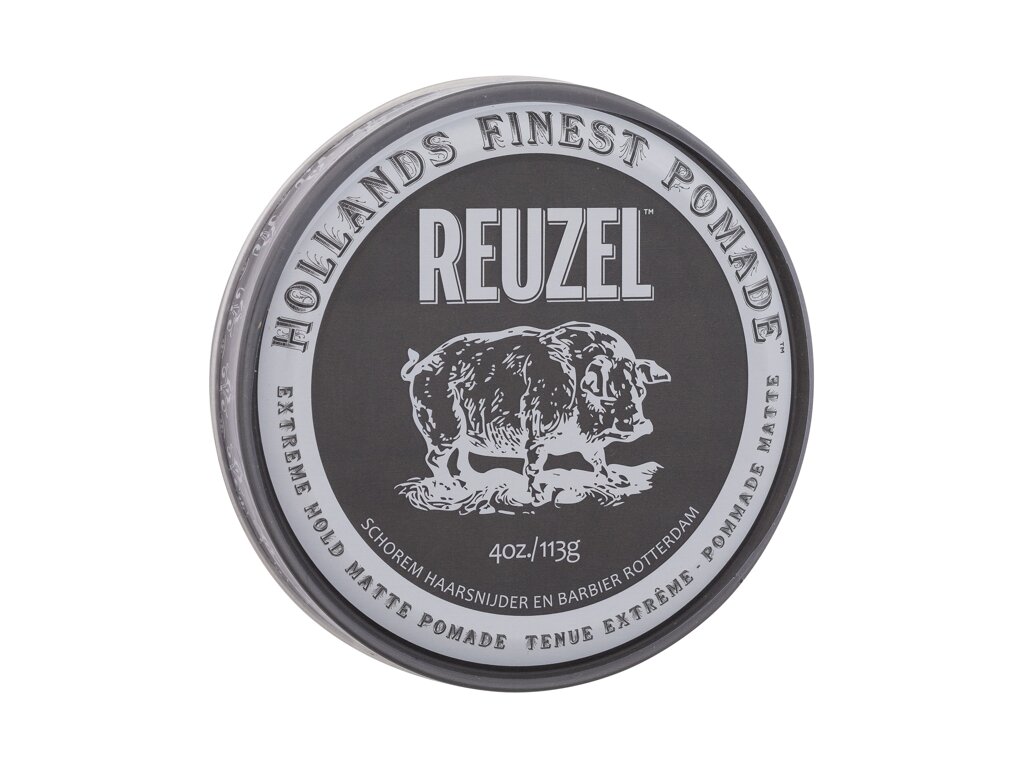 Reuzel Hollands Finest Pomade Extreme Hold Matte Pomade Plaukų kremas 113 ml