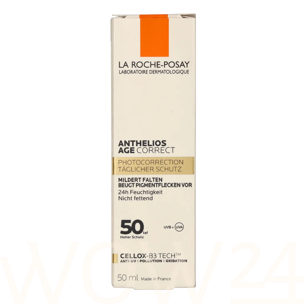 La Roche-Posay LRP Anthelios Age Correct Daily Light Cream SPF50+ 50 ml natūrali veido odos priežiūros priemonė