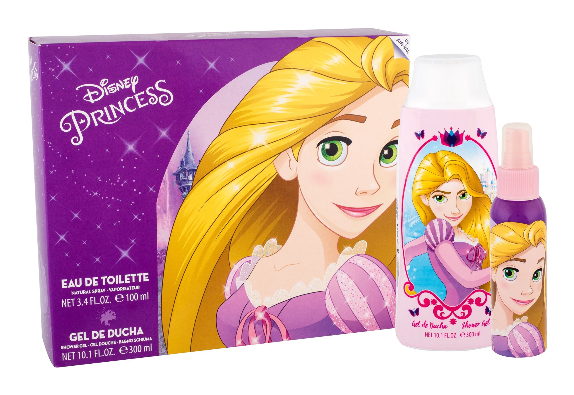 Disney Princess Rapunzel 100ml Edt 100 ml + Shower Gel 300 ml Kvepalai Vaikams EDT Rinkinys (Pažeista pakuotė)