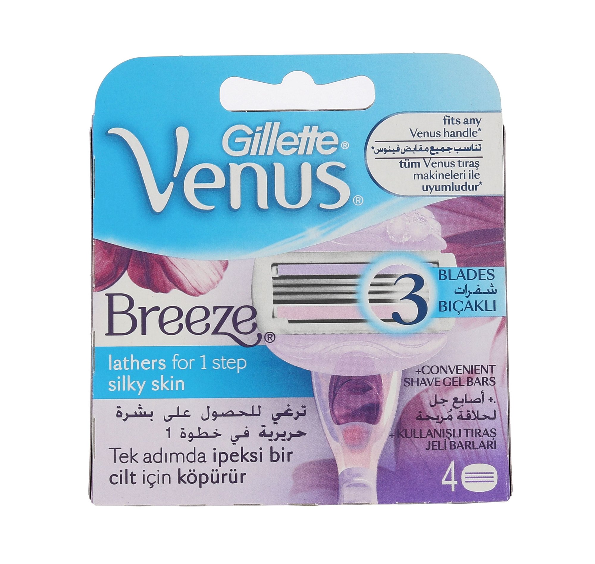 Gillette Venus Breeze 4vnt skustuvo galvutė