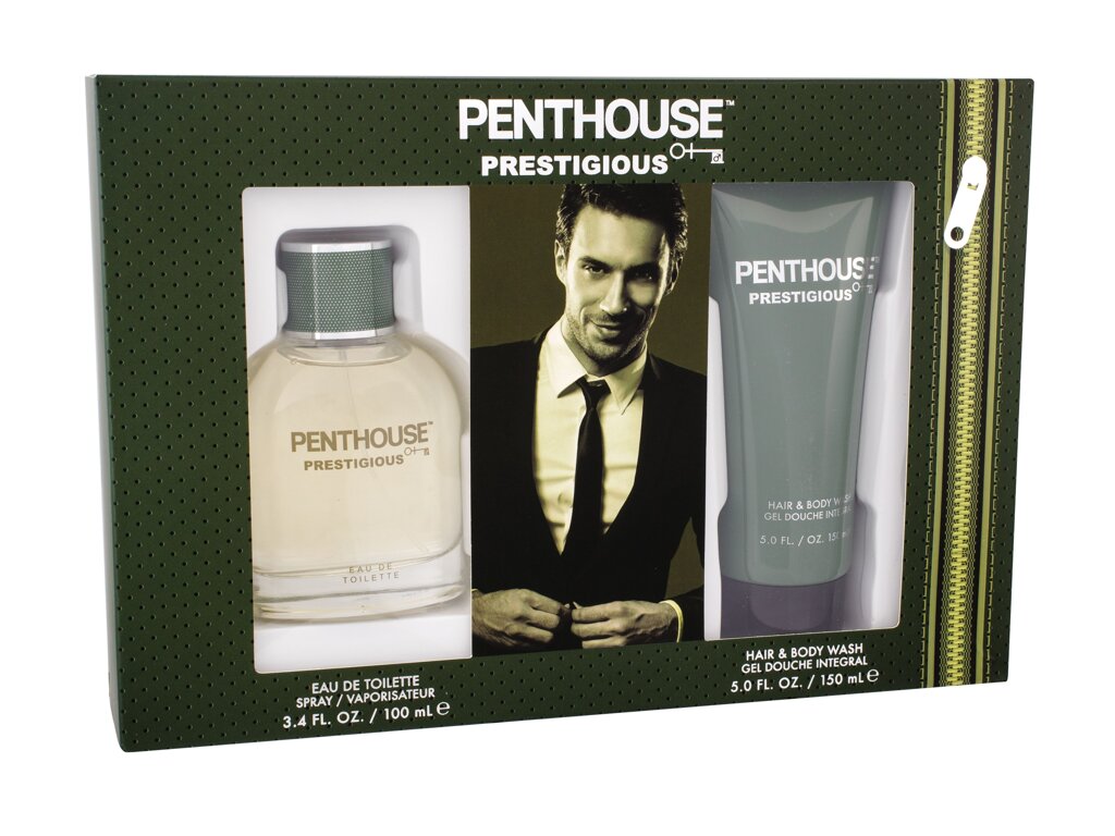 Penthouse Prestigious 100ml Edt 100 ml + Shower gel 150 ml Kvepalai Vyrams EDT Rinkinys (Pažeista pakuotė)