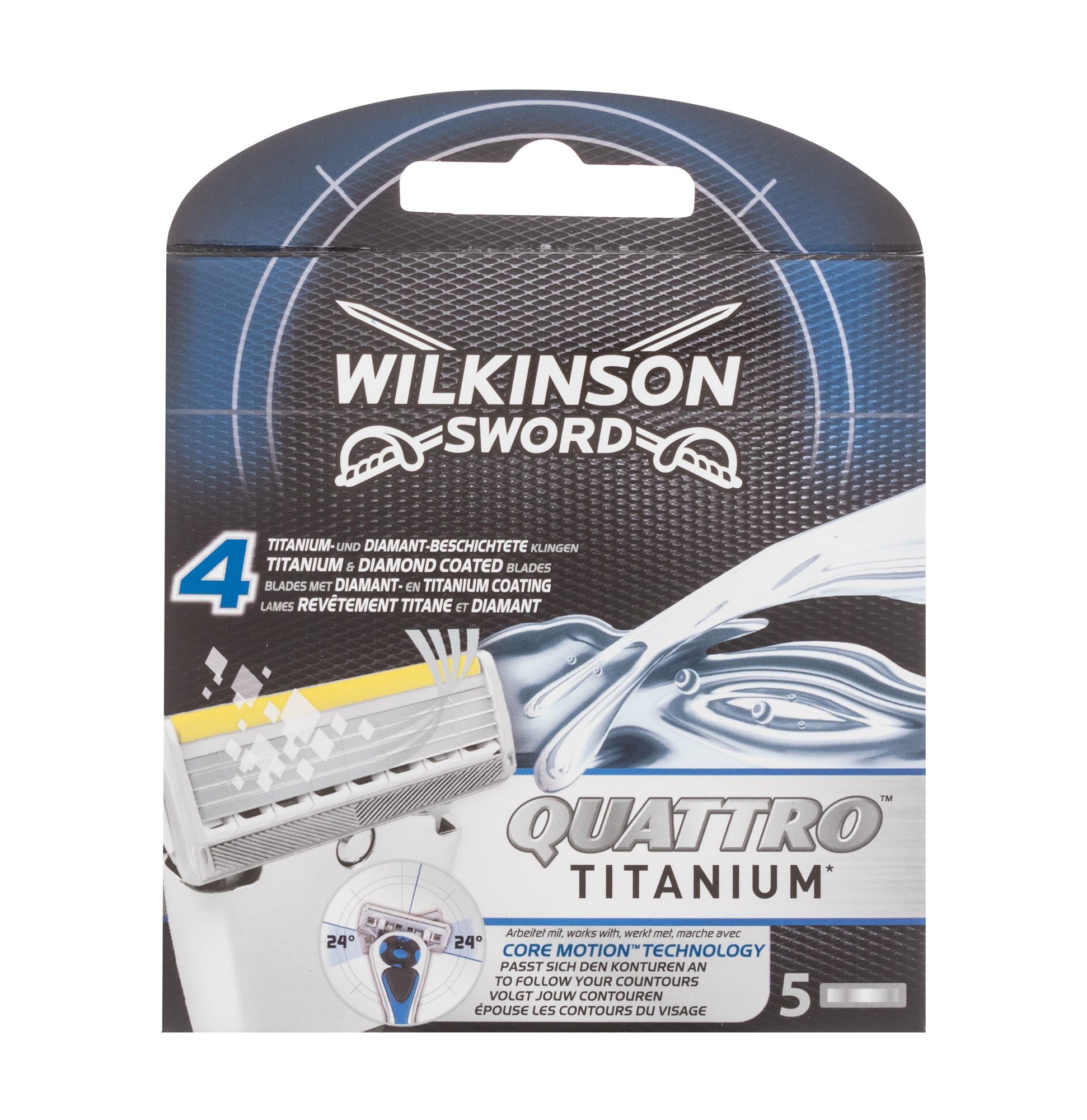 Wilkinson Sword Quattro Titanium skustuvo galvutė