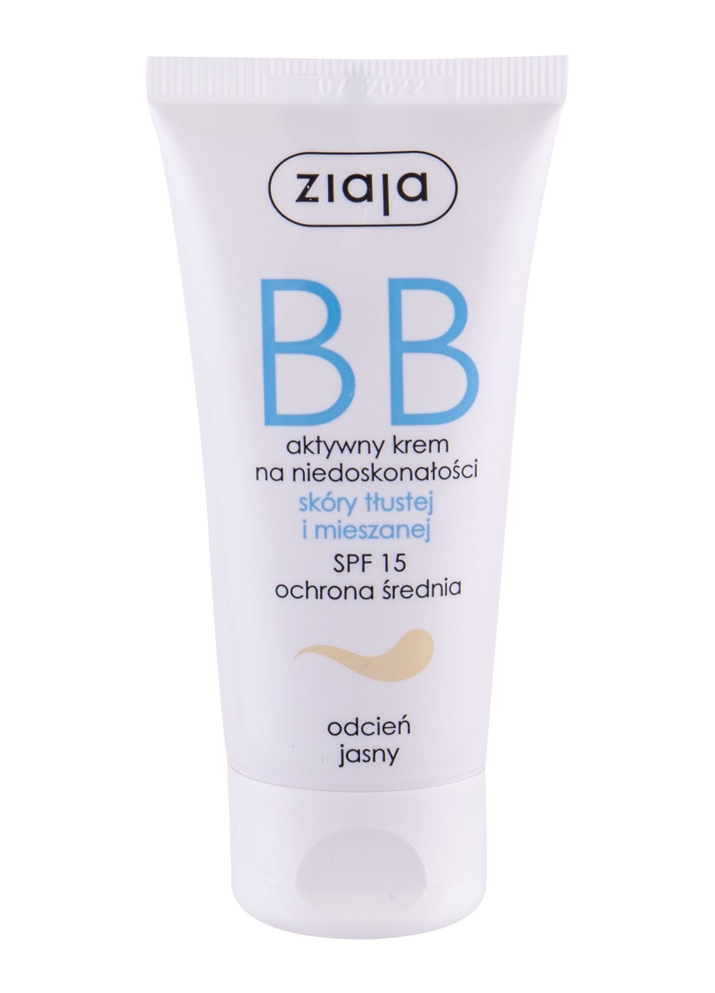 Ziaja BB Cream Oily and Mixed Skin 50ml BB kremas (Pažeista pakuotė)